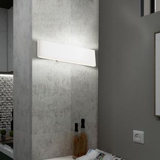 Globo Lighting Lampada Da Parete A Led Apparecchio DIlluminazione Su Gi&ugrave; Illuminazione Interruttore Opale In Alluminio Camera Da Letto