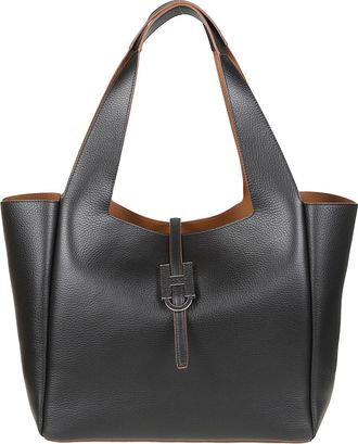 Hogan H01X H Shopping Calf Leather Tote Bag