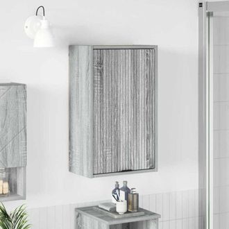 vidaXL Bathroom Cabinet Wall-mounted Grey Sonoma 39 x 23.5 x 65 cm vidaXL