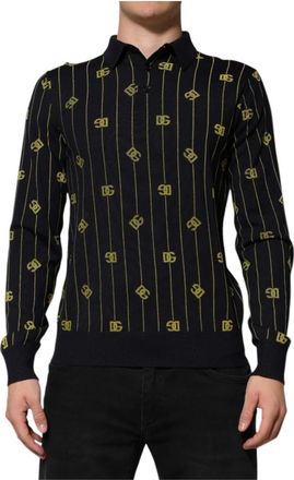 Dolce & Gabbana Polo T-shirt - Heren - Polos - Zwart - M - Tops