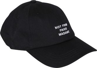 Dr&ocirc;le de Monsieur La Casquette Slogan - Heren - Petten - Zwart - ONE Size - Katoen - Accessoires