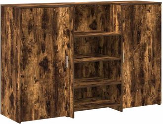 vidaXL Vidaxl - Reception Desk Smoked Oak 155x50x103.5 cm Engineered Wood