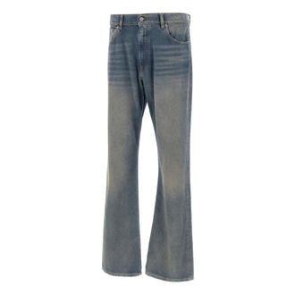 Maison Margiela Wide Jeans, male, Blue, W30, Wide-leg Jeans