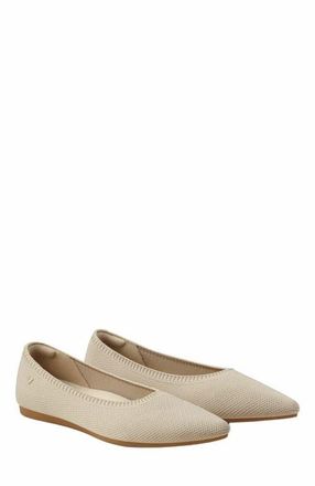Vivaia Pointed-Toe Ballet Flats in Almond at Nordstrom, Size 5.5