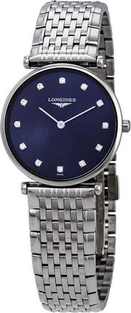 Longines La Grande Classique Sunray Blue Diamond Dial Ladies Watch L4.512.4.97.6