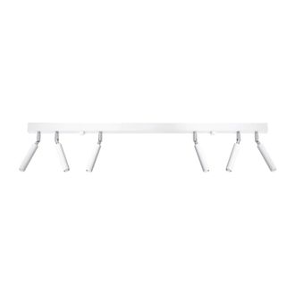 Wonderlamp L&aacute;mpara de techo moderno de metal 100cm y 6 focos blanco