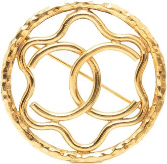 Chanel Pre-owned Jewellery, female, Yellow, Size: ONE SIZE Pre-owned Fashion Pin Brooch