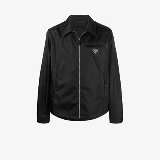 Prada Re-Nylon Logo Plaque Shirt - Mens - Recycled Polyamide