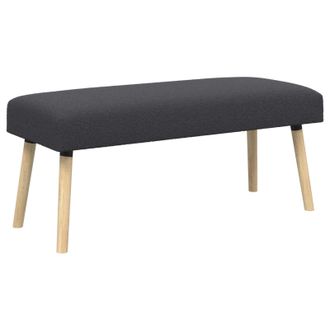 vidaXL Banco Liso Gris Oscuro 110 X 40 X 46 Cm Boucl&eacute; Vidaxl
