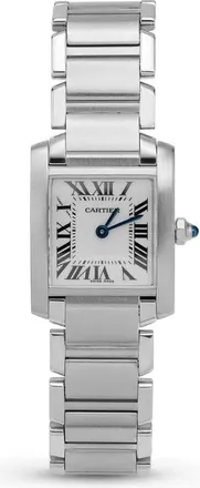 Cartier Pre-owned Cartier Tank Franaise Quartz White Dial Ladies Watch 2384