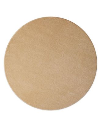 Esprit Alfombra redonda terciopelo corto beige arena 120 rd
