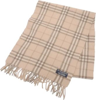 Burberry 1980-2000s plaid-pattern scarves - Beige