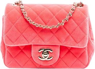 Chanel Pre-owned Leather chanel-bags - Dames - Vintage Schoudertas - Roze - ONE Size - Vintage