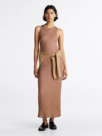 Tommy Hilfiger Slim Maxi Cable Knit Dress