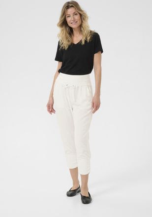 Cream Casual broek Loose fit white