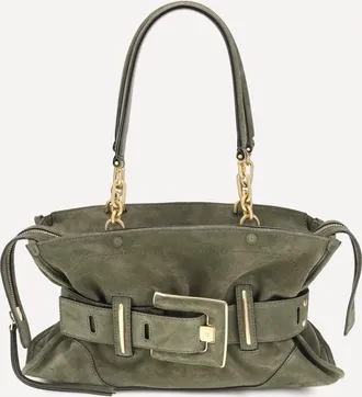 Balmain Anthem Bag in suede leather Female UNI