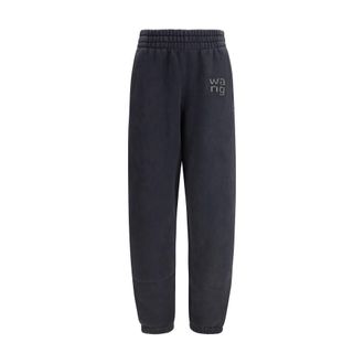 Alexander Wang Alexander Wang Zwarte Katoenen Joggingbroek (Trainingsbroek)