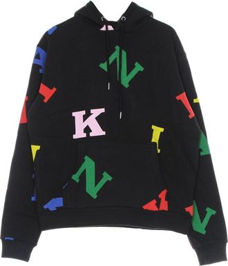 Karl Kani Retro Logo Hoodie Zwart Multi - Heren - Hoodies - Zwart - S - Katoen - Hoodies & sweatvesten
