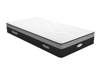 Vente-Unique Vente-unique - Materasso Singolo A Molle Insacchettate E Memory Foam 90 X 200 Cm Ibrido - Amarante Di Naturea