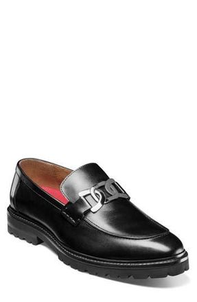 Stacy Adams Hale Moc Toe Loafer in Black at Nordstrom Rack, Size 10.5