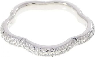 Chanel White Gold White Gold (18K) Band Ring (Pre-Owned)
