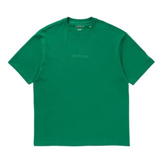 Nike Jordan Fitness, Heren, Groen, S, Katoen, Wordmark T-Shirt
