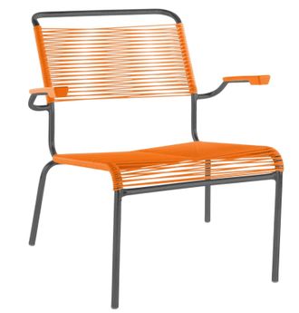 Schubiger M&ouml;bel Spaghetti-Lounger S&auml;ntis mit Armlehnen