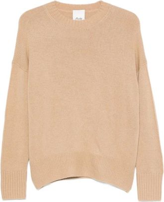 Allude Truien & Vesten, Dames, Beige, M, Round-neck Truien