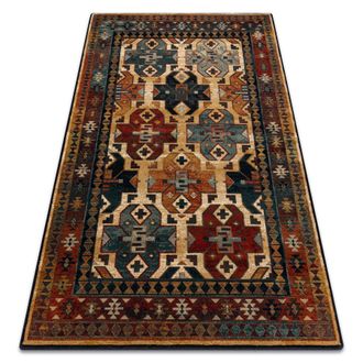 RugsX Rugsx - Alfombra De Lana Omega Rohan Rojo Rub&iacute; Claro Multicolour 135x200 Cm