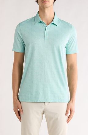 Travis Mathew Acropolis Geo Print Cotton Blend Polo in Eggshell Blue at Nordstrom Rack, Size X-Large