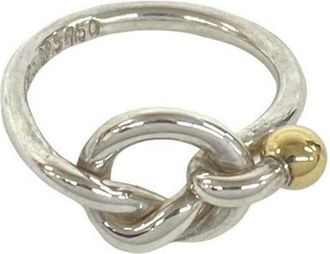Tiffany & Co. Gold Silver Yellow Gold (18K) Silver 925 Band Ring (Pre-Owned)