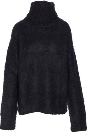 Uma Wang Black High Neck Sweater