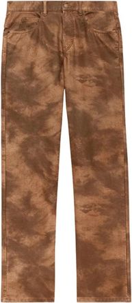 Isabel Marant Broeken, Heren, Bruin, W42, Leer, Lewys Faux Leather Broeken