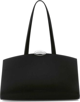 Benedetta Bruzziches Black Leather Serena Shopping Bag