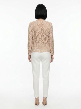 Dolce & Gabbana Lace Cotton Blazer - Beige