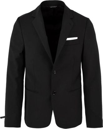 Daniele Alessandrini Pietro Blazer - Heren - Blazers - Zwart - S - Polyester - Jassen