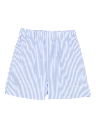 Sporty & Rich striped cotton shorts - Blue