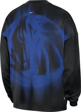 Nike Mens Dallas Mavericks Standard Issue Basketball Long-Sleeve Top in Black | II5743-010
