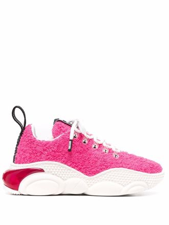 Moschino Terry Cloth Teddy Bubble sneakers - women - Fabric/Fabric/Rubber - 38 - Pink