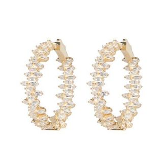 Nickho Rey Mabel Hoop in White/gold at Nordstrom