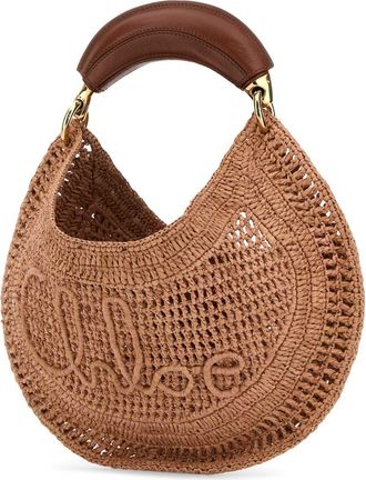 Chlo&eacute; Summer Banana Shoulder Bag - Beige