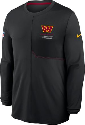Nike Washington Commanders Sideline Coach Nike Mens Dri-FIT NFL Long-Sleeve Top in Black | 03B1069Y9E-B8B