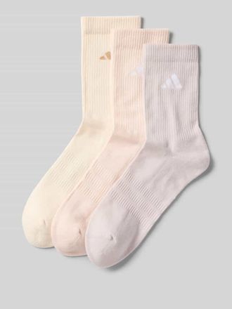 adidas Socken mit Logo im 3er-Pack in Beige, Gr&ouml;&szlig;e 37-39