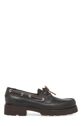 Gianvito Rossi Olonne Mocassin in Brown Calf Leather at Nordstrom, Size 42.5