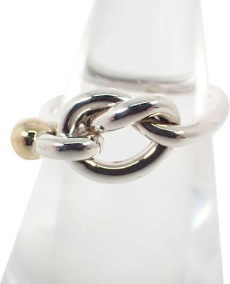 Tiffany & Co. Yellow Gold (18K) Sterling Silver 925 Band Ring (Pre-Owned)
