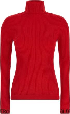 Goldbergh Mira ribbed high-neck sweater - women - Nylon/Wool/Acetate - L - Red