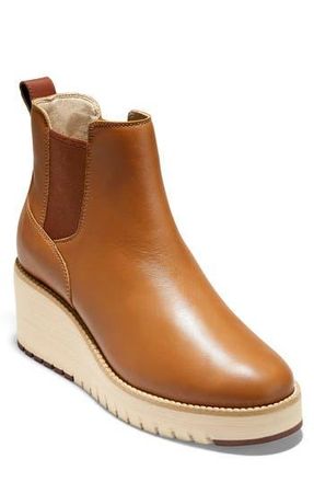 Cole Haan ZeroGrand Waterproof City Wedge Bootie in Wp British at Nordstrom Rack, Size 6.5