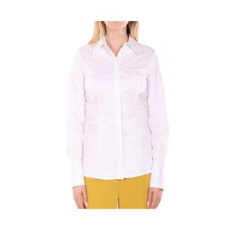 Elisabetta Franchi Dames, Blouses & Shirts, Wit, Maat: XL