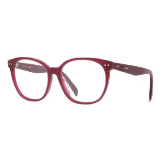 Celine Geometric Full Rim Eyeglasses - Burgundy