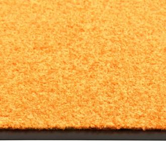 Berkfield Home Pliable Doormat Washable Orange 120x180 cm